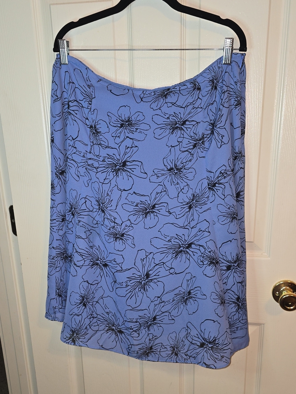 Emma James Lilac Floral‎ A-Line Skirt